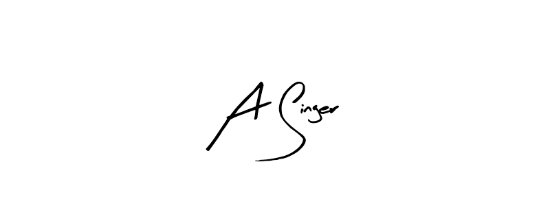 if you are searching for the best signature style for your name A Singer. so please give up your signature search. here we have designed multiple signature styles  using Arty Signature. A Singer signature style 8 images and pictures png