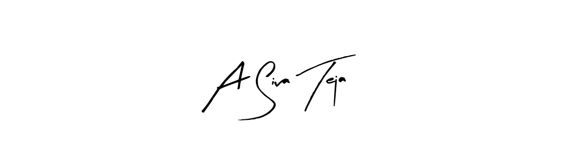 Similarly Arty Signature is the best handwritten signature design. Signature creator online .You can use it as an online autograph creator for name A Siva Teja. A Siva Teja signature style 8 images and pictures png