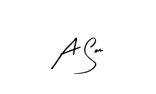 How to make A Som name signature. Use Arty Signature style for creating short signs online. This is the latest handwritten sign. A Som signature style 8 images and pictures png