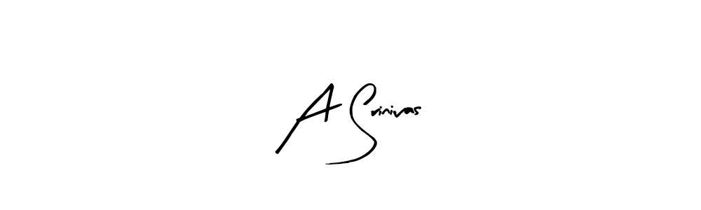 Make a beautiful signature design for name A Srinivas. With this signature (Arty Signature) style, you can create a handwritten signature for free. A Srinivas signature style 8 images and pictures png