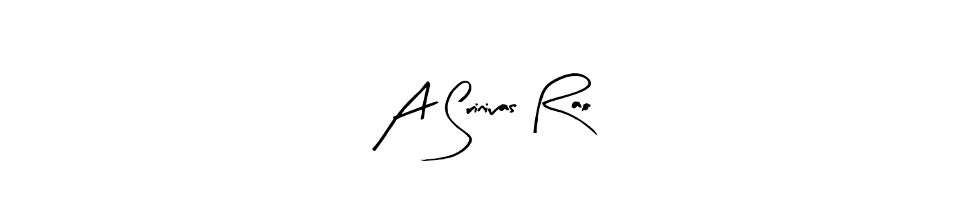 Make a beautiful signature design for name A Srinivas Rao. With this signature (Arty Signature) style, you can create a handwritten signature for free. A Srinivas Rao signature style 8 images and pictures png