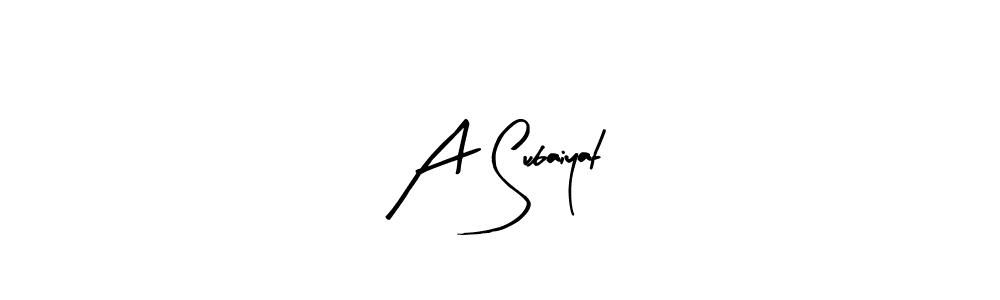 Check out images of Autograph of A Subaiyat name. Actor A Subaiyat Signature Style. Arty Signature is a professional sign style online. A Subaiyat signature style 8 images and pictures png