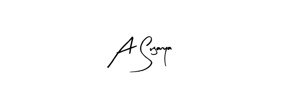 How to Draw A Suganya signature style? Arty Signature is a latest design signature styles for name A Suganya. A Suganya signature style 8 images and pictures png