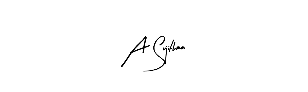 Use a signature maker to create a handwritten signature online. With this signature software, you can design (Arty Signature) your own signature for name A Sujithaa. A Sujithaa signature style 8 images and pictures png