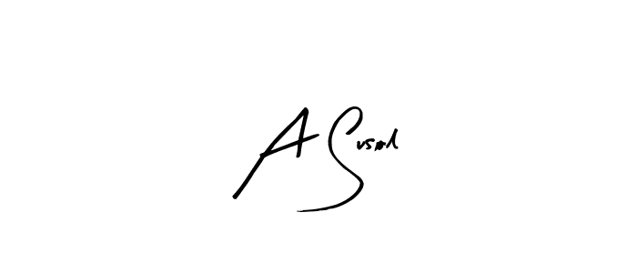 Create a beautiful signature design for name A Susol. With this signature (Arty Signature) fonts, you can make a handwritten signature for free. A Susol signature style 8 images and pictures png