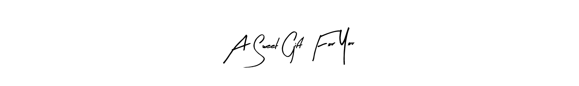 How to Draw A Sweet Gift For You signature style? Arty Signature is a latest design signature styles for name A Sweet Gift For You. A Sweet Gift For You signature style 8 images and pictures png