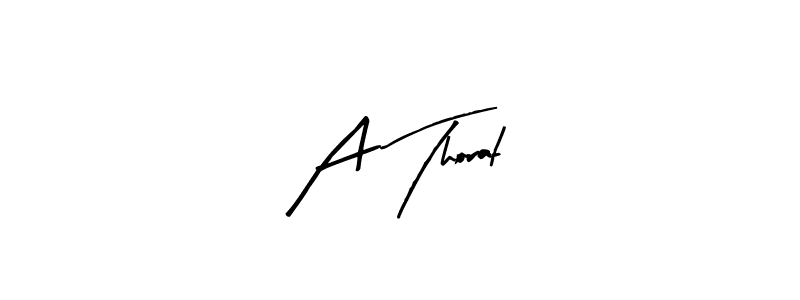 How to make A Thorat signature? Arty Signature is a professional autograph style. Create handwritten signature for A Thorat name. A Thorat signature style 8 images and pictures png