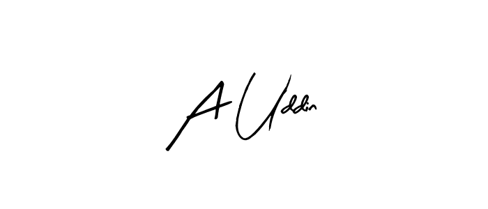 You should practise on your own different ways (Arty Signature) to write your name (A Uddin) in signature. don't let someone else do it for you. A Uddin signature style 8 images and pictures png
