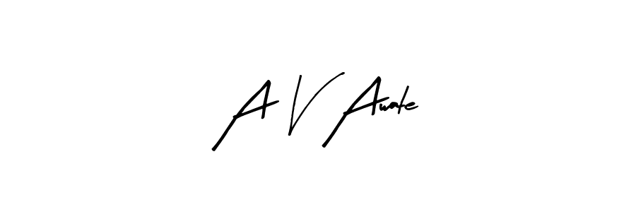 How to Draw A V Awate signature style? Arty Signature is a latest design signature styles for name A V Awate. A V Awate signature style 8 images and pictures png