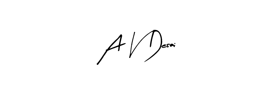 Best and Professional Signature Style for A V Desai. Arty Signature Best Signature Style Collection. A V Desai signature style 8 images and pictures png