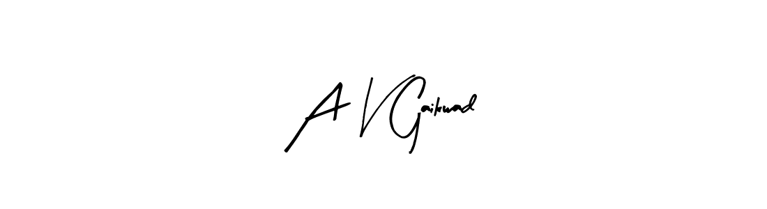 Make a short A V Gaikwad signature style. Manage your documents anywhere anytime using Arty Signature. Create and add eSignatures, submit forms, share and send files easily. A V Gaikwad signature style 8 images and pictures png