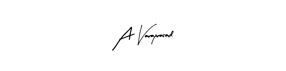 Make a beautiful signature design for name A Varaprasad. With this signature (Arty Signature) style, you can create a handwritten signature for free. A Varaprasad signature style 8 images and pictures png