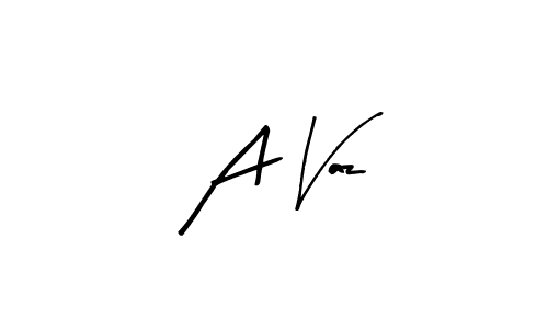 Make a beautiful signature design for name A Vaz. With this signature (Arty Signature) style, you can create a handwritten signature for free. A Vaz signature style 8 images and pictures png
