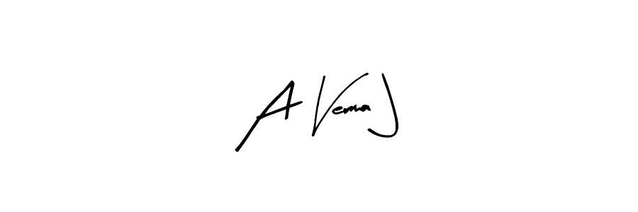 Here are the top 10 professional signature styles for the name A Verma J. These are the best autograph styles you can use for your name. A Verma J signature style 8 images and pictures png