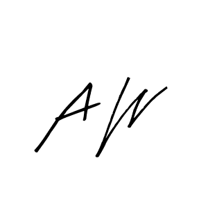 Use a signature maker to create a handwritten signature online. With this signature software, you can design (Arty Signature) your own signature for name A W. A W signature style 8 images and pictures png