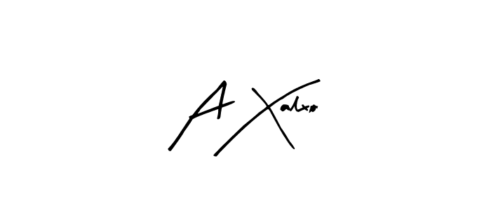 Arty Signature is a professional signature style that is perfect for those who want to add a touch of class to their signature. It is also a great choice for those who want to make their signature more unique. Get A Xalxo name to fancy signature for free. A Xalxo signature style 8 images and pictures png