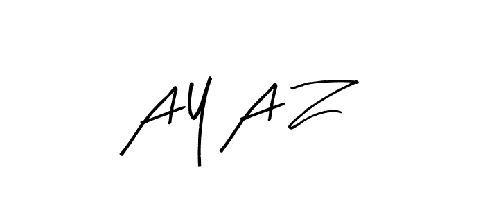 You should practise on your own different ways (Arty Signature) to write your name (A Y A Z) in signature. don't let someone else do it for you. A Y A Z signature style 8 images and pictures png