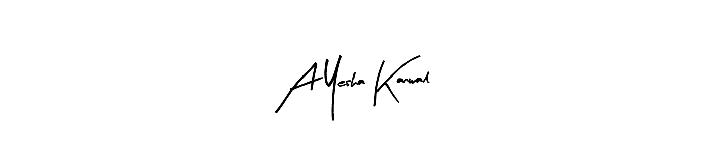 Make a beautiful signature design for name A Yesha Kanwal. Use this online signature maker to create a handwritten signature for free. A Yesha Kanwal signature style 8 images and pictures png