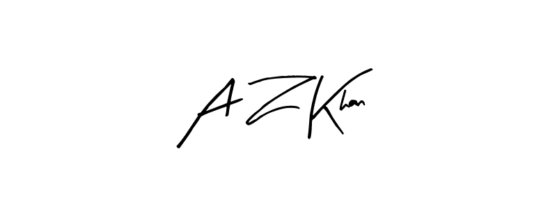 Also we have A Z Khan name is the best signature style. Create professional handwritten signature collection using Arty Signature autograph style. A Z Khan signature style 8 images and pictures png