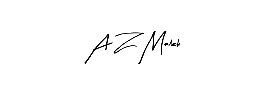 How to make A Z Malek name signature. Use Arty Signature style for creating short signs online. This is the latest handwritten sign. A Z Malek signature style 8 images and pictures png