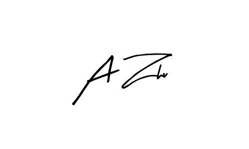Similarly Arty Signature is the best handwritten signature design. Signature creator online .You can use it as an online autograph creator for name A Zhu. A Zhu signature style 8 images and pictures png