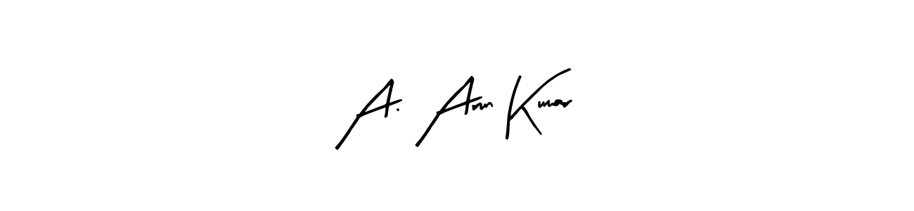 You can use this online signature creator to create a handwritten signature for the name A. Arun Kumar. This is the best online autograph maker. A. Arun Kumar signature style 8 images and pictures png