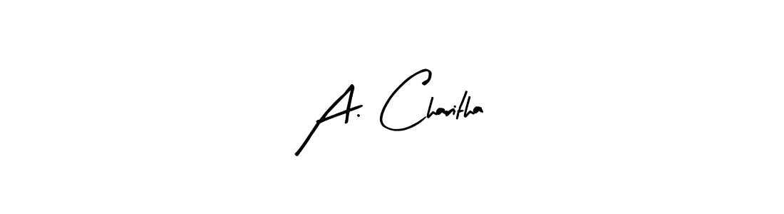 if you are searching for the best signature style for your name A. Charitha. so please give up your signature search. here we have designed multiple signature styles  using Arty Signature. A. Charitha signature style 8 images and pictures png