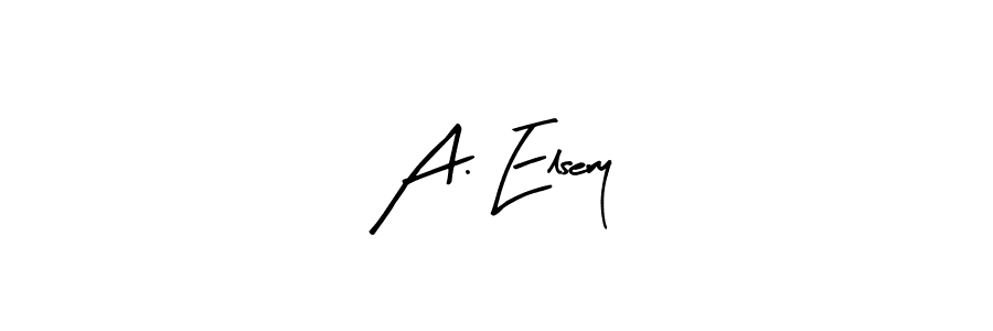 How to Draw A. Elsery signature style? Arty Signature is a latest design signature styles for name A. Elsery. A. Elsery signature style 8 images and pictures png