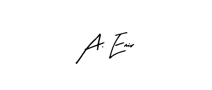 Create a beautiful signature design for name A. Emir. With this signature (Arty Signature) fonts, you can make a handwritten signature for free. A. Emir signature style 8 images and pictures png