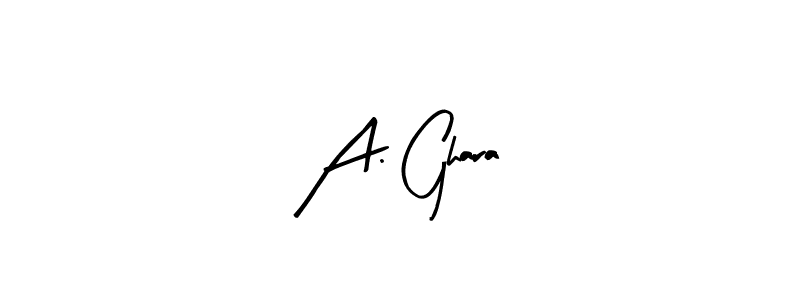 Also we have A. Ghara name is the best signature style. Create professional handwritten signature collection using Arty Signature autograph style. A. Ghara signature style 8 images and pictures png