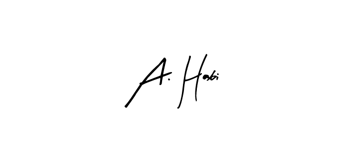 How to Draw A. Habi signature style? Arty Signature is a latest design signature styles for name A. Habi. A. Habi signature style 8 images and pictures png