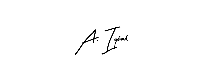 Design your own signature with our free online signature maker. With this signature software, you can create a handwritten (Arty Signature) signature for name A. Iqbal. A. Iqbal signature style 8 images and pictures png