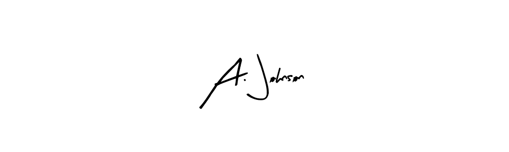 Also we have A. Johnson name is the best signature style. Create professional handwritten signature collection using Arty Signature autograph style. A. Johnson signature style 8 images and pictures png