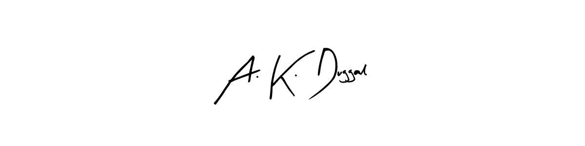 How to Draw A. K. Duggal signature style? Arty Signature is a latest design signature styles for name A. K. Duggal. A. K. Duggal signature style 8 images and pictures png