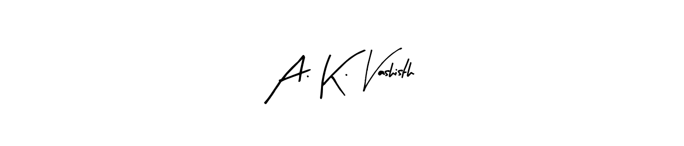 Design your own signature with our free online signature maker. With this signature software, you can create a handwritten (Arty Signature) signature for name A. K. Vashisth. A. K. Vashisth signature style 8 images and pictures png