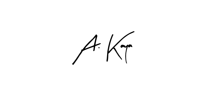 Also we have A. Kaya name is the best signature style. Create professional handwritten signature collection using Arty Signature autograph style. A. Kaya signature style 8 images and pictures png