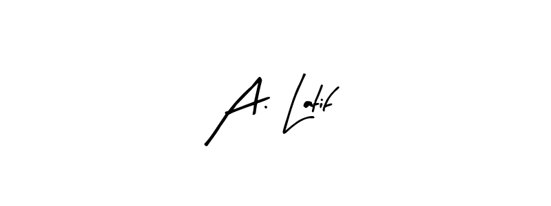 Make a beautiful signature design for name A. Latif. With this signature (Arty Signature) style, you can create a handwritten signature for free. A. Latif signature style 8 images and pictures png