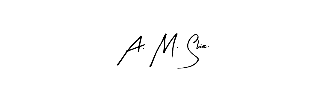 Use a signature maker to create a handwritten signature online. With this signature software, you can design (Arty Signature) your own signature for name A. M. Shie.. A. M. Shie. signature style 8 images and pictures png