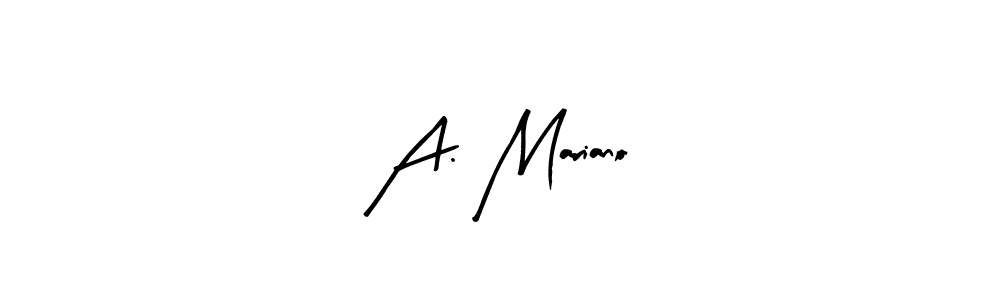 Create a beautiful signature design for name A. Mariano. With this signature (Arty Signature) fonts, you can make a handwritten signature for free. A. Mariano signature style 8 images and pictures png