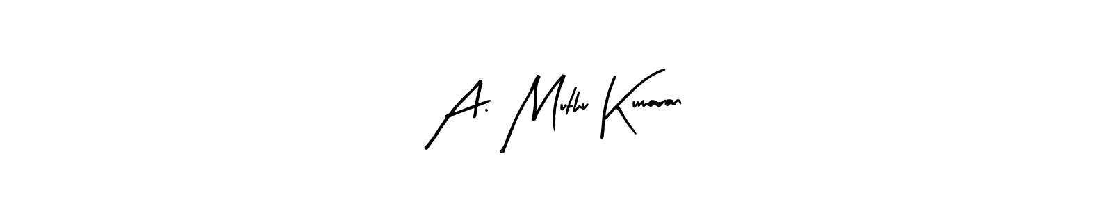 This is the best signature style for the A. Muthu Kumaran name. Also you like these signature font (Arty Signature). Mix name signature. A. Muthu Kumaran signature style 8 images and pictures png