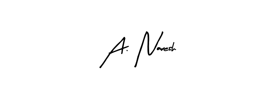 Create a beautiful signature design for name A. Naresh. With this signature (Arty Signature) fonts, you can make a handwritten signature for free. A. Naresh signature style 8 images and pictures png