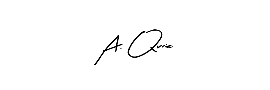 Design your own signature with our free online signature maker. With this signature software, you can create a handwritten (Arty Signature) signature for name A. Qunnie. A. Qunnie signature style 8 images and pictures png