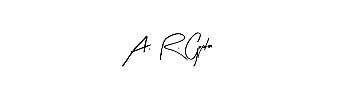 if you are searching for the best signature style for your name A. R. Gupta. so please give up your signature search. here we have designed multiple signature styles  using Arty Signature. A. R. Gupta signature style 8 images and pictures png