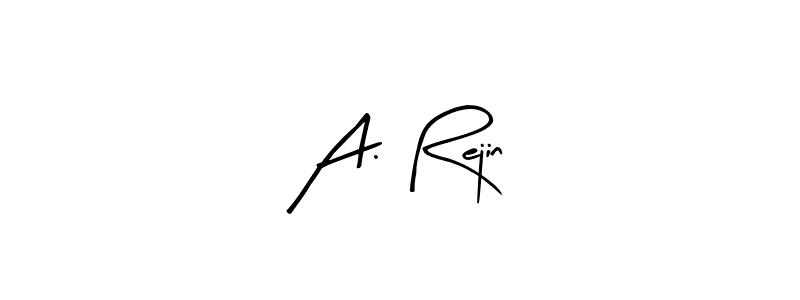 How to make A. Rejin name signature. Use Arty Signature style for creating short signs online. This is the latest handwritten sign. A. Rejin signature style 8 images and pictures png