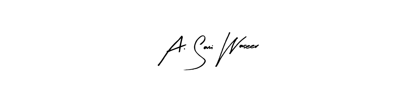 How to Draw A. Sami Waseer signature style? Arty Signature is a latest design signature styles for name A. Sami Waseer. A. Sami Waseer signature style 8 images and pictures png