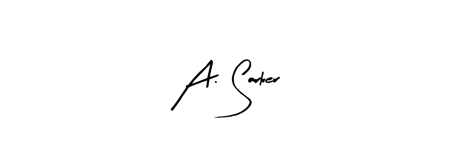 if you are searching for the best signature style for your name A. Sarker. so please give up your signature search. here we have designed multiple signature styles  using Arty Signature. A. Sarker signature style 8 images and pictures png
