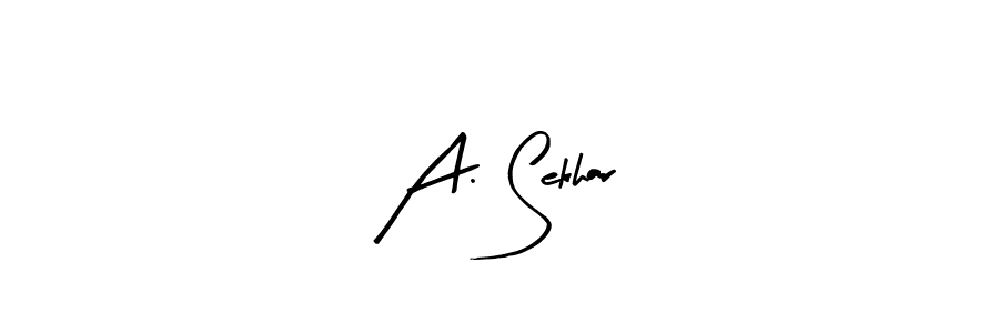 How to make A. Sekhar signature? Arty Signature is a professional autograph style. Create handwritten signature for A. Sekhar name. A. Sekhar signature style 8 images and pictures png