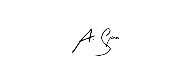 Make a beautiful signature design for name A. Spina. With this signature (Arty Signature) style, you can create a handwritten signature for free. A. Spina signature style 8 images and pictures png