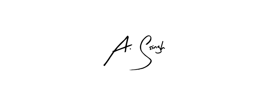 Make a beautiful signature design for name A. Ssingh. With this signature (Arty Signature) style, you can create a handwritten signature for free. A. Ssingh signature style 8 images and pictures png