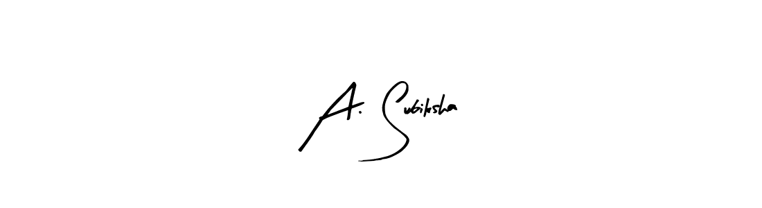 You can use this online signature creator to create a handwritten signature for the name A. Subiksha. This is the best online autograph maker. A. Subiksha signature style 8 images and pictures png